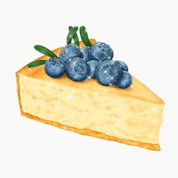 Hand drawn sparkling blueberry cheesecake design element | Free  transparent png - 2349418