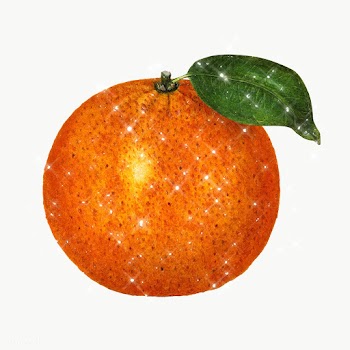 Hand drawn sparkling tangerine design element | Free  transparent png - 2349492