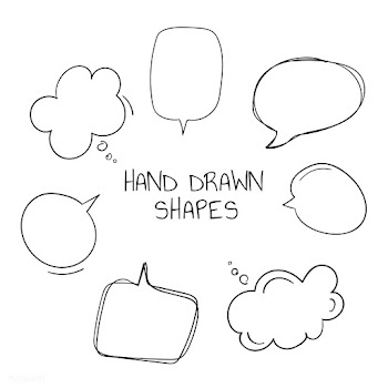 Hand drawn speech bubble collection | Free stock vector - 558666