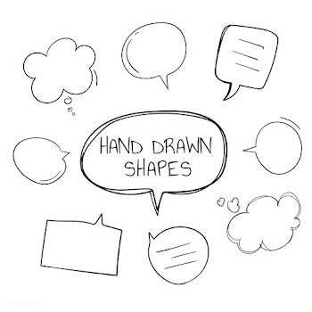 Hand drawn speech bubble collection | Free stock vector - 558667