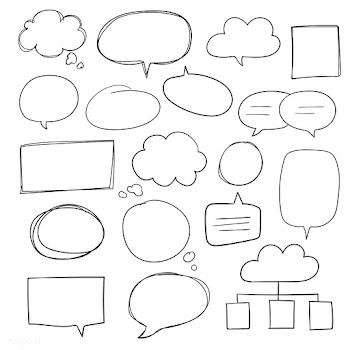 Hand drawn speech bubble collection | Free stock vector - 558671