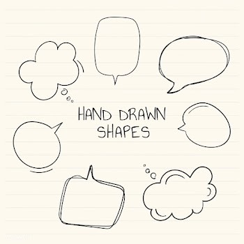 Hand drawn speech bubble collection | Free stock vector - 558681