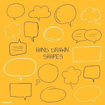 Hand drawn speech bubble collection | Free stock vector - 558690