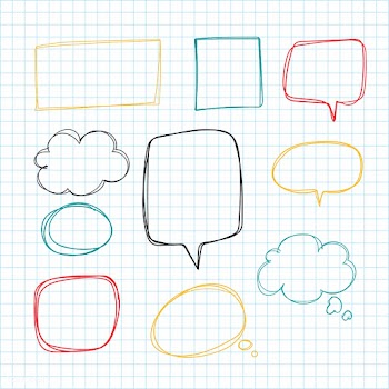 Hand drawn speech bubble collection | Free stock vector - 558700