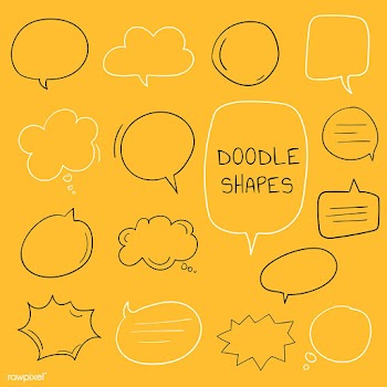 Hand drawn speech bubble collection | Free stock vector - 558704
