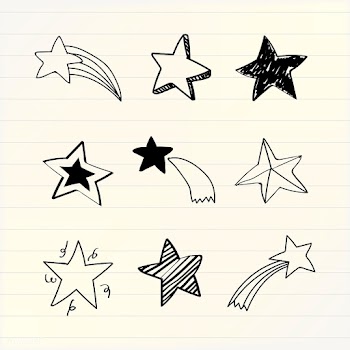 Hand drawn stars collection | Free stock vector - 580392