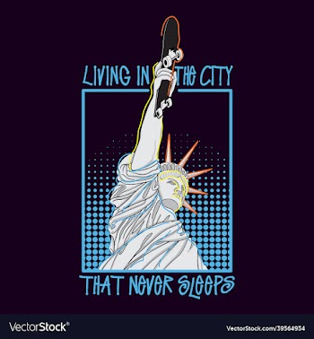 hand drawn statue of liberty