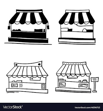 hand drawn store icon