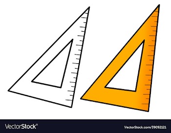 hand drawn student and teacher triangle measure