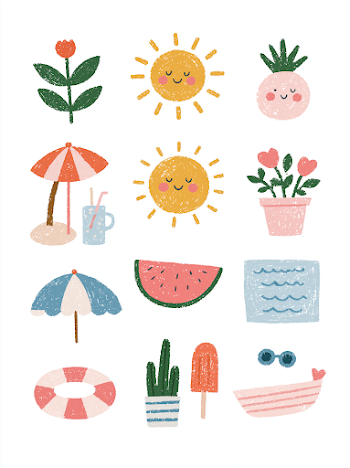 Hand-Drawn Summer Illustrations