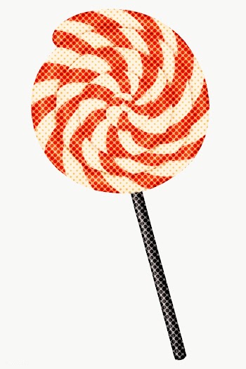 Hand drawn swirl lollipop halftone style sticker overlay | Free  transparent png - 2346789
