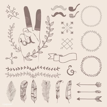 Hand drawn travel design | Free stock vector - 547399