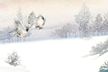 Hand drawn tufted titmouse birds in wintertim.. | Free stock vector - 489522