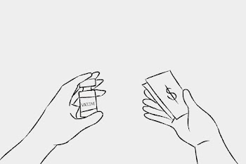 Hand drawn vaccination, big pharma concept | Free stock illustration | High Resolution graphic
