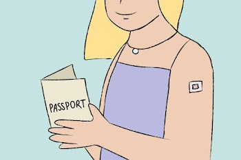 Hand drawn vaccination passport vector woman… | Free stock illustration | High Resolution graphic