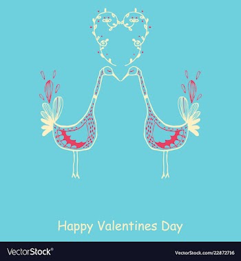 Hand drawn valentines day ornaments abstract icon vector image