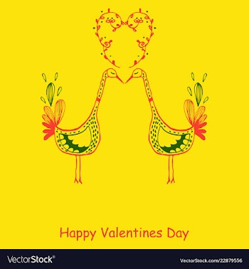 Hand drawn valentines day ornaments abstract icon vector image
