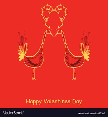 Hand drawn valentines day ornaments abstract icon vector image
