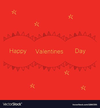 Hand drawn valentines day ornaments abstract icon vector image