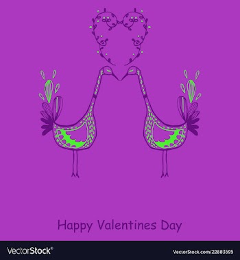Hand drawn valentines day ornaments abstract icon vector image