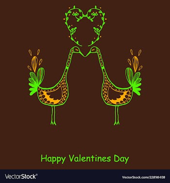 Hand drawn valentines day ornaments abstract icon vector image