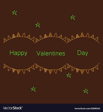 Hand drawn valentines day ornaments abstract icon vector image