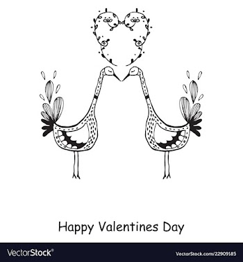 Hand drawn valentines day ornaments abstract icon vector image
