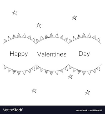 Hand drawn valentines day ornaments abstract icon vector image