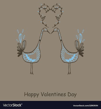 Hand drawn valentines day ornaments abstract icon vector image