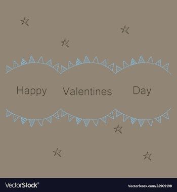 Hand drawn valentines day ornaments abstract icon vector image