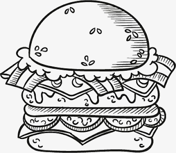 Hand Drawn Vector Hamburger, Hand Vector, Graphic Design ...