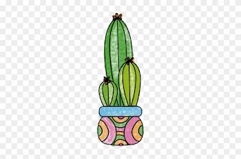 Hand Drawn Watercolor Multiple Cactus Pot Transparent - Watercolor Cactus Transparent Background