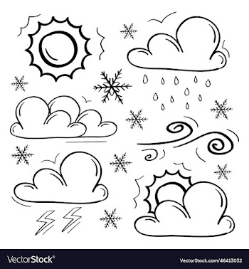 hand drawn weather icons