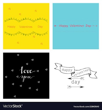 Hand drawn wedding ornaments abstract icon set vector image