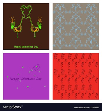 Hand drawn wedding ornaments abstract icon set vector image