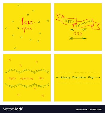 Hand drawn wedding ornaments abstract icon set vector image