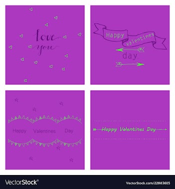 Hand drawn wedding ornaments abstract icon set vector image