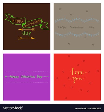 Hand drawn wedding ornaments abstract icon set vector image