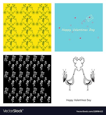 Hand drawn wedding ornaments abstract icon set vector image