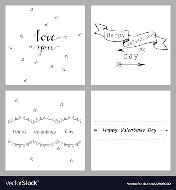Hand drawn wedding ornaments abstract icon set vector image