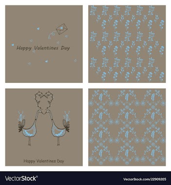 Hand drawn wedding ornaments abstract icon set vector image