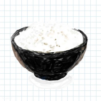 Hand drawn white rice watercolor style | Free stock vector - 393161
