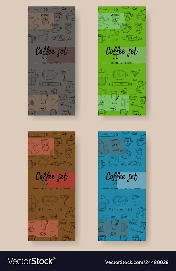 Hand drawn with fast food restaurant menu vector image