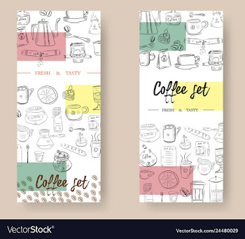 Hand drawn with fast food restaurant menu vector image
