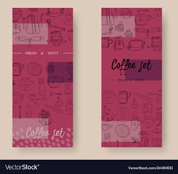Hand drawn with fast food restaurant menu vector image