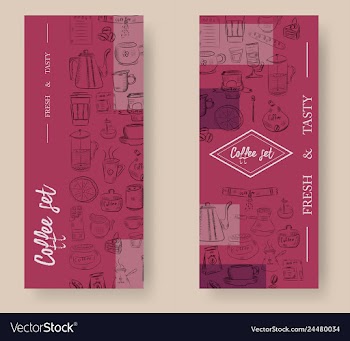 Hand drawn with fast food restaurant menu vector image