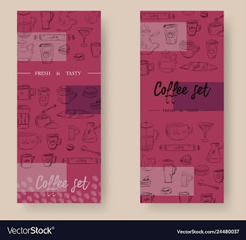 Hand drawn with fast food restaurant menu vector image