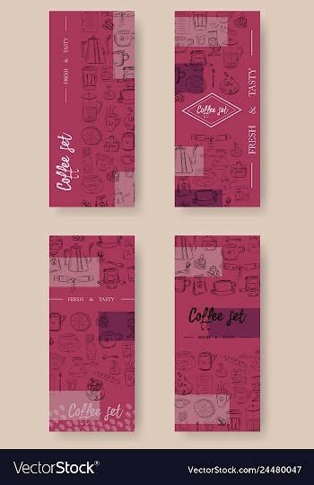 Hand drawn with fast food restaurant menu vector image