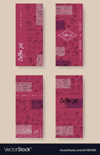 Hand drawn with fast food restaurant menu vector image