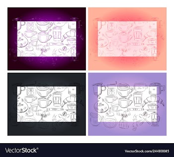 Hand drawn with fast food restaurant menu vector image